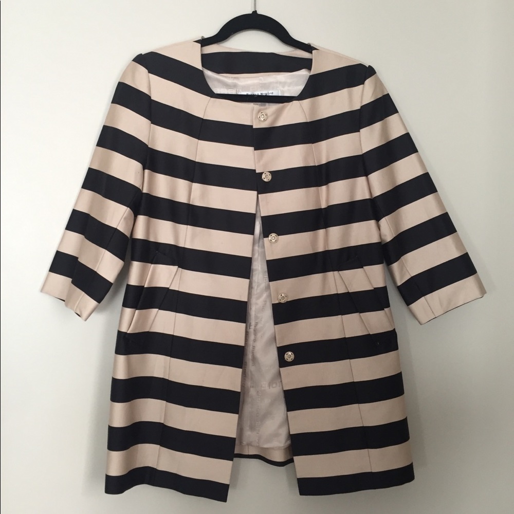 Strip Pea Coat